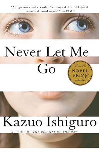 Cover of Never Let Me Go by Kazuo Ishiguro.
