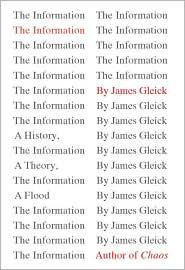 Cover of The Information by James Gleick.